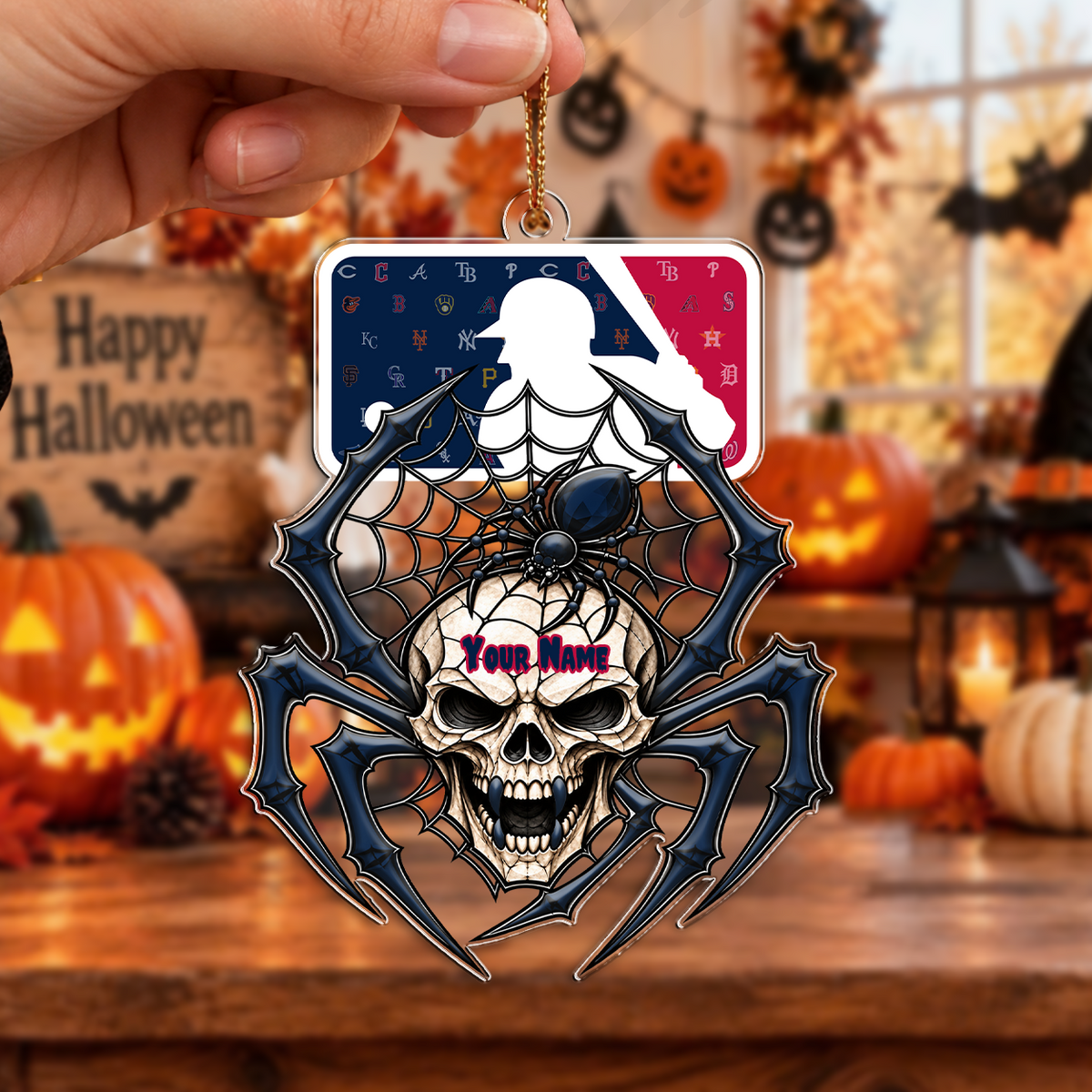 FINAL SALE - NEW CUSTOMIZED MLB32 ALL TEAMS HALLOWEEN ACRYLIC ORNAMENT