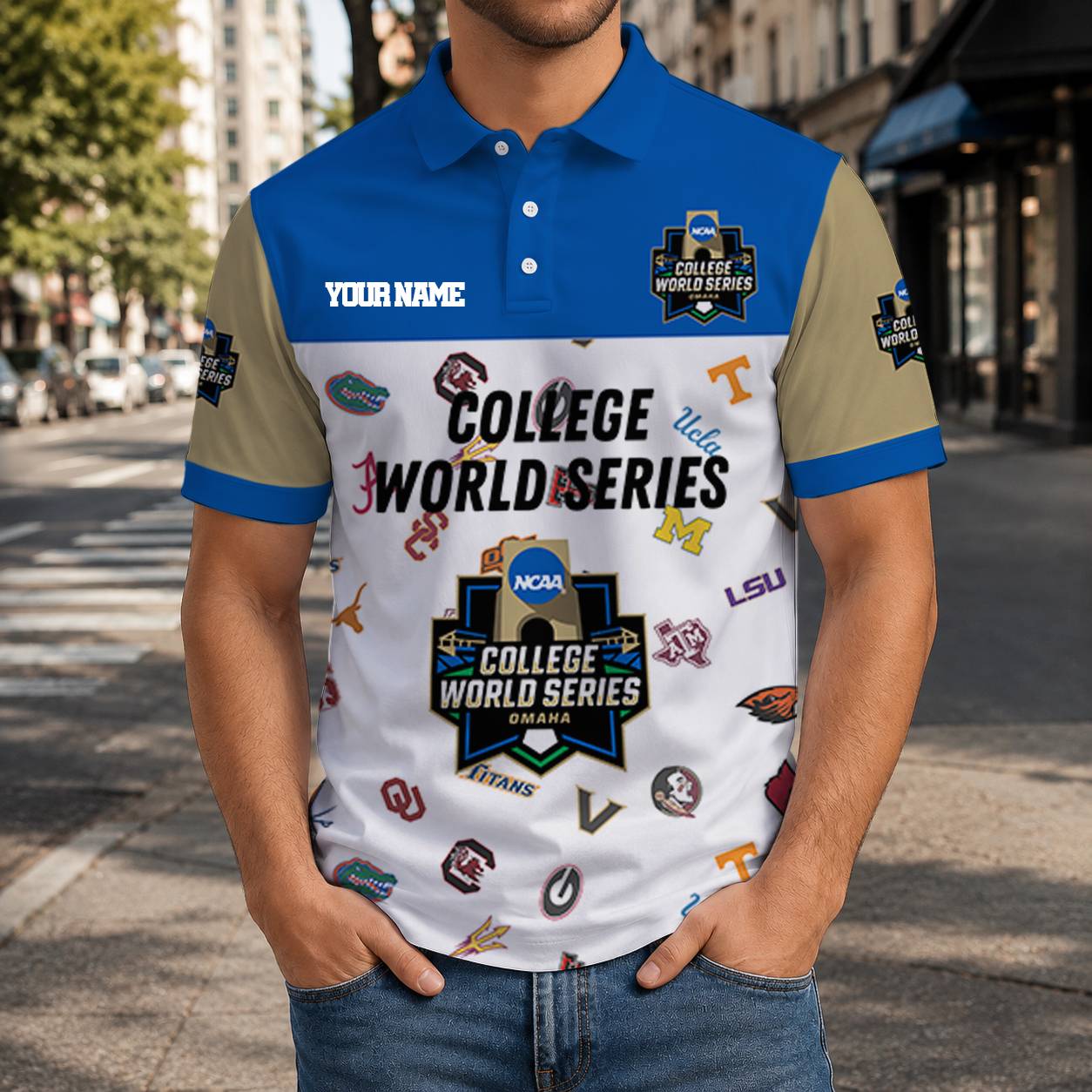 VIRAL EDITION - NEW CUSTOMIZED NCAA CWS32 BBC CWS ALL TEAMS T-SHIRT, POLO SHIRT, ZIP POLO SHIRT, SWEATSHIRT, HOODIE & ZIP HOODIE