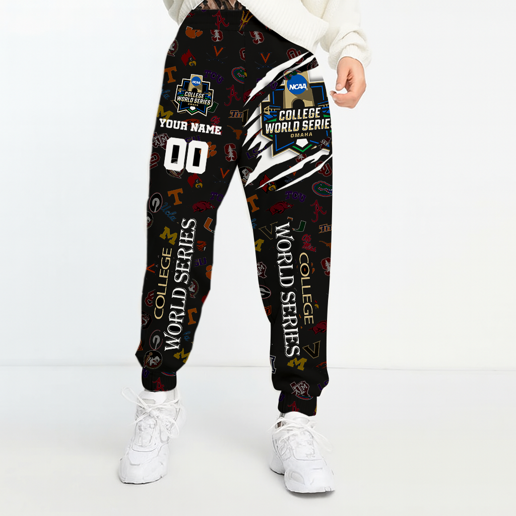 LIMITED DROP - NEW CUSTOMIZED | NCAA CWS32 CWS ALL TEAMS UNISEX LONG PANTS
