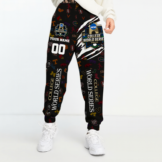 LIMITED DROP - NEW CUSTOMIZED | NCAA CWS32 CWS ALL TEAMS UNISEX LONG PANTS