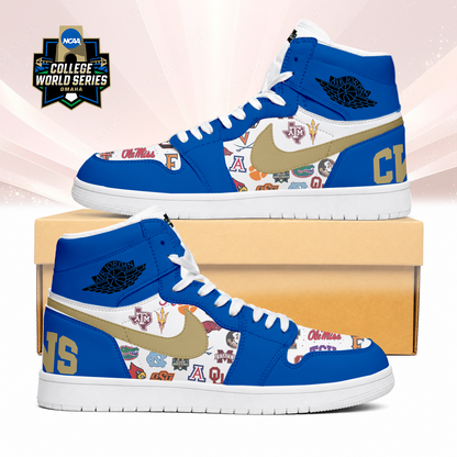 LIMITED EDITION - NEW CUSTOMIZED NCAA CWS32 BBC CWS ALL TEAMS AIR JORDAN SNEAKERS