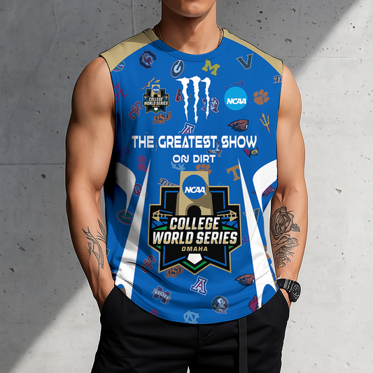 ACTIVE OFFER - NEW CUSTOMIZED | NCAA CWS32 CWS ALL TEAMS MEN'S GYM SHIRT
