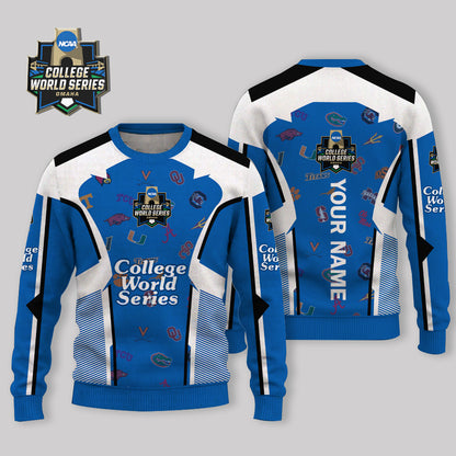 LIMITED EDITION - NEW CUSTOMIZED NCAA CWS32 ALL TEAM UGLY SWEATER