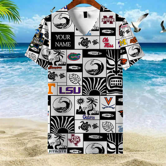 LIMITED EDITION - NEW CUSTOMIZED NCAA32 CWS ALL TEAMS V-NECK FEMALE SHIRT