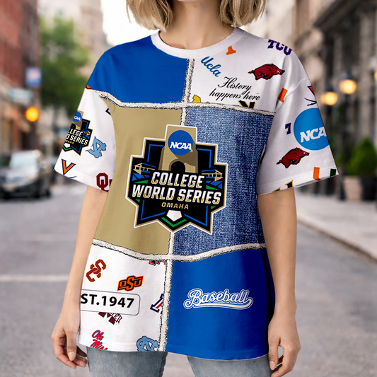 LIMITED DROP - NEW CUSTOMIZED | NCAA CWS32 CWS ALL TEAMS HOODIE, T-SHIRTS, ZIP HOODIE, SWEATSHIRTS & POLO SHIRT