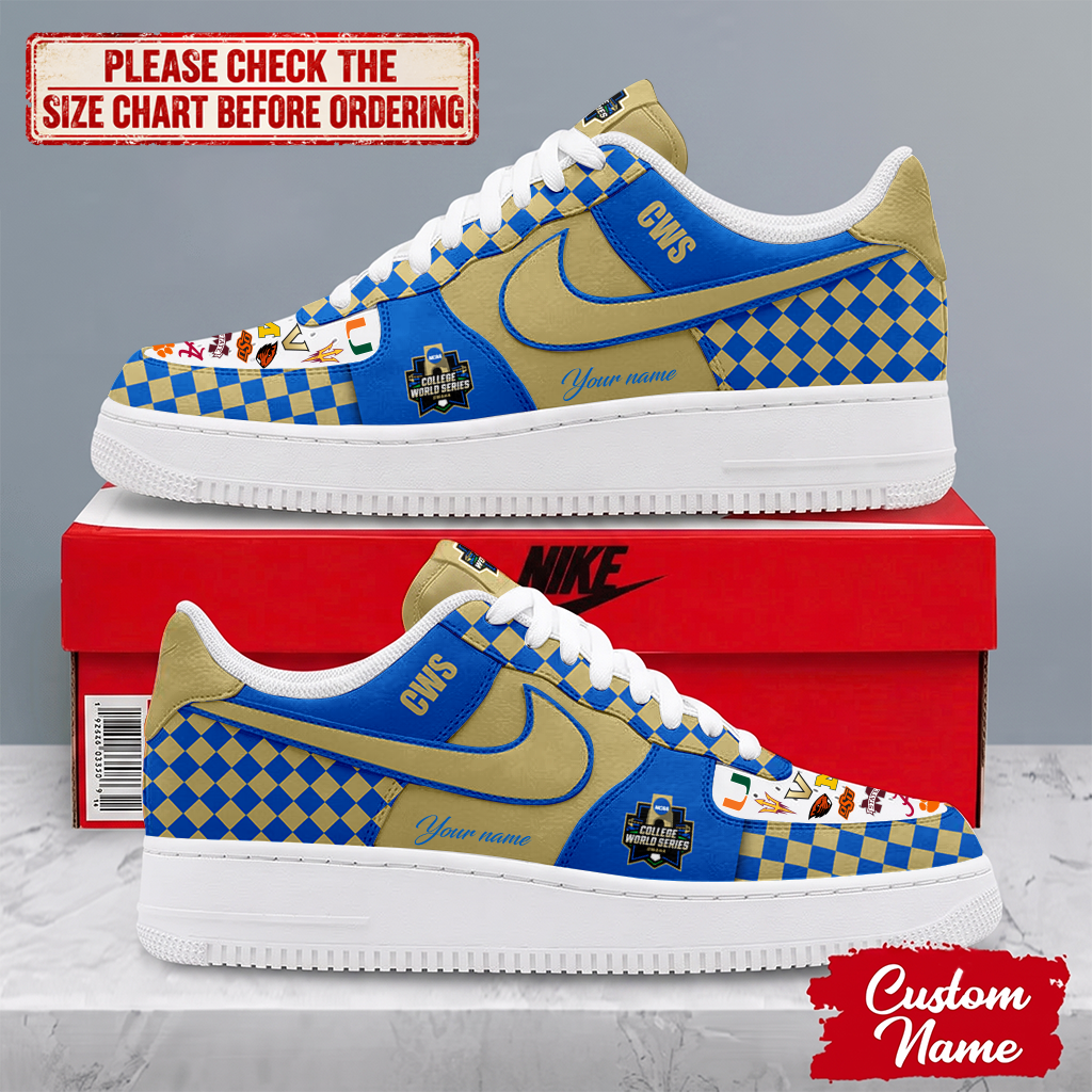 SPECIAL EDITION - NEW CUSTOMIZED NCAA CWS32 ALL TEAMS AF1 SHOES
