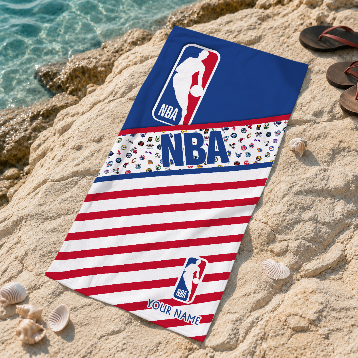 FINAL SALE - NEW CUSTOMIZED NBA32 NBA ALL TEAMS BEACH TOWEL FOR FAN