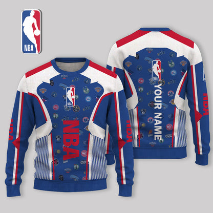 LIMITED EDITION - NEW CUSTOMIZED NBA32 BKA NBA ALL TEAMS UGLY SWEATER