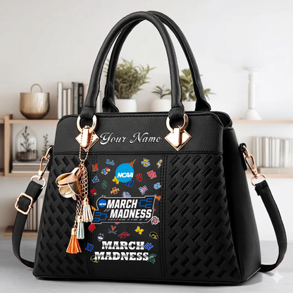 VIRAL EDITON - NEW CUSTOMIZED NCAA MAM32 MAM ALL TEAMS ZIP HANDBAG MULTICOLOR