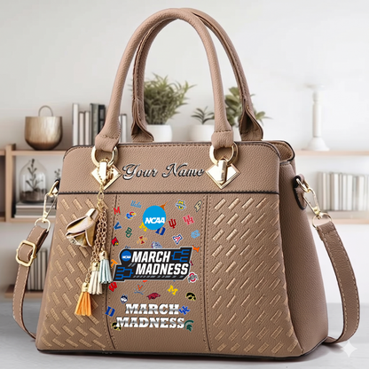 VIRAL EDITON - NEW CUSTOMIZED NCAA MAM32 MAM ALL TEAMS ZIP HANDBAG MULTICOLOR