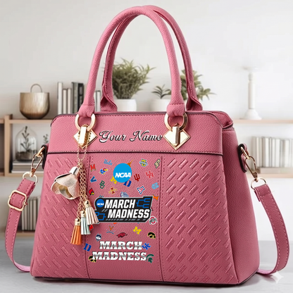 VIRAL EDITON - NEW CUSTOMIZED NCAA MAM32 MAM ALL TEAMS ZIP HANDBAG MULTICOLOR