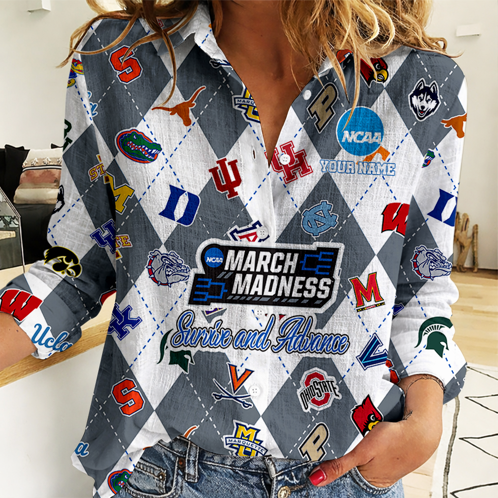 LIMITED DROP - NEW CUSTOMIZED | NCAA MAM32 MAM ALL TEAMS WOMEN CASUAL SHIRT FOR FAN