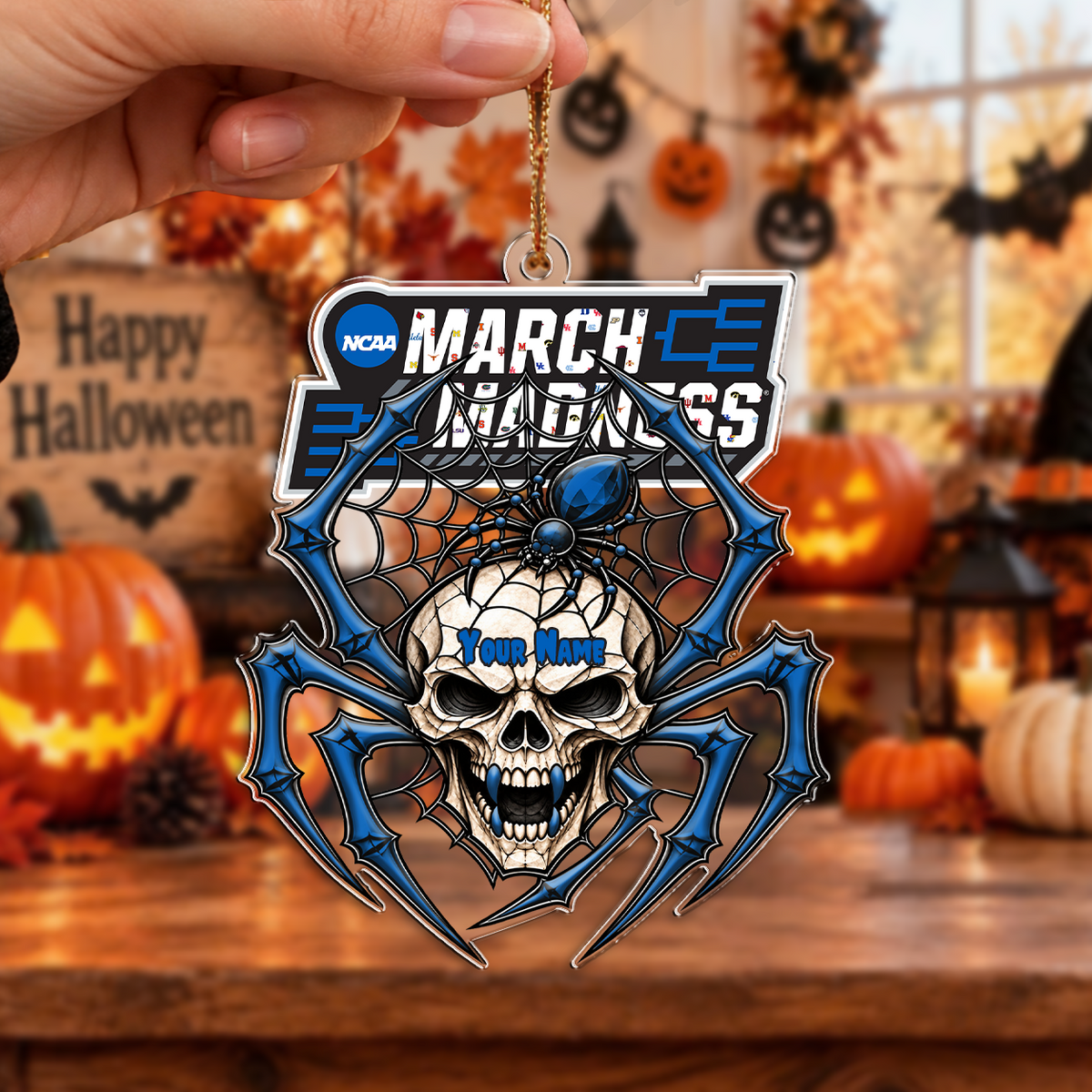 FINAL SALE - NEW CUSTOMIZED NCAA MAM32 ALL TEAMS HALLOWEEN ACRYLIC ORNAMENT