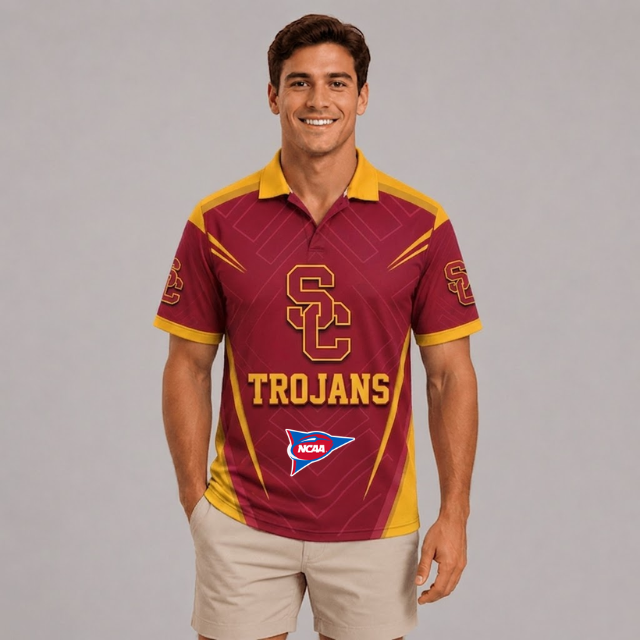 ELITE EDITION - NEW CUSTOMIZED NCAA FBS32 USC USC TROJANS POLO SHIRT, ZIP POLO SHIRT, HOODIE, ZIP HOODIE, T-SHIRT & SWEATSHIRT