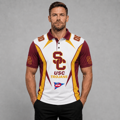 EXCLUSIVE EDITION - NEW CUSTOMIZED NCAA FBS32 USC USC TROJANS POLO SHIRT, ZIP POLO SHIRT, HOODIE, ZIP HOODIE, T-SHIRT & SWEATSHIRT