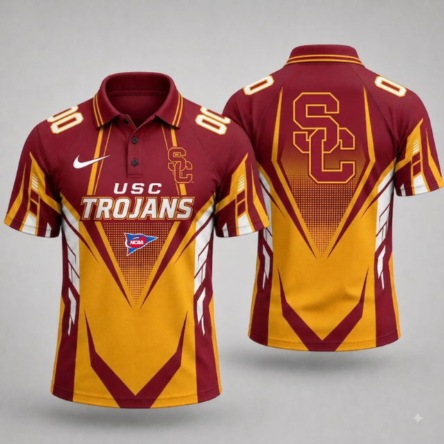 VIRAL EDITION - NEW CUSTOMIZED NCAA FBS32 USC USC TROJANS POLO SHIRT, ZIP POLO SHIRT, HOODIE, ZIP HOODIE, T-SHIRT & SWEATSHIRT