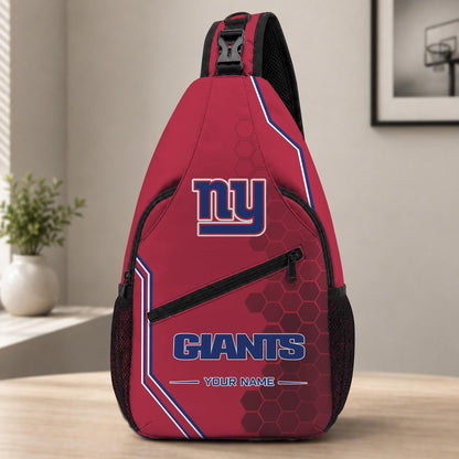ELITE EDITION - NEW CUSTOMIZED NFL32 NYG NEW YORK GIANTS SLING BAG