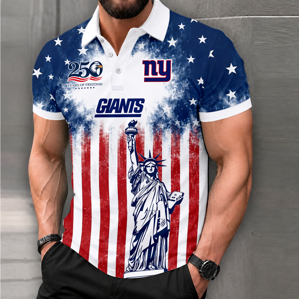 MEGA SALE - NEW CUSTOMIZED NFL32 NYG NEW YORK GIANTS POLO SHIRT, ZIP POLO SHIRT & T-SHIRTS