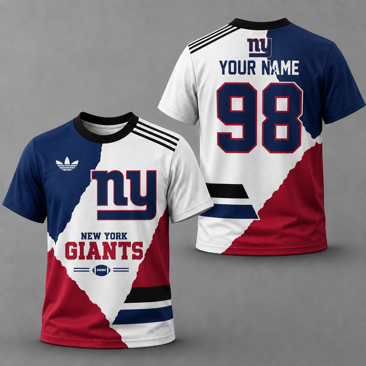 ELITE EDITION - NEW CUSTOMIZED NFL32 NYG NEW YORK GIANTS T-SHIRTS, POLO SHIRT & ZIP POLO SHIRT