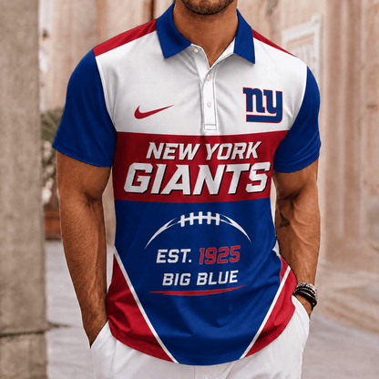 ELITE EDITION - NEW CUSTOMIZED NFL32 NYG NEW YORK GIANTS POLO SHIRT, ZIP POLO SHIRT & T-SHIRTS