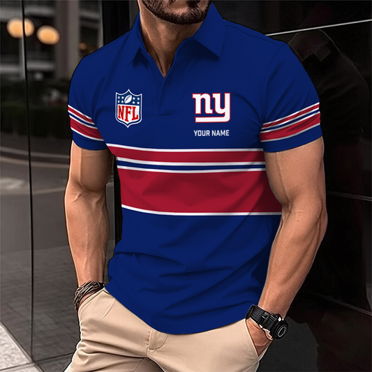 [SPECIAL OFFER] NEW CUSTOMIZED NFL32 NYG NEW YORK GIANTS POLO SHIRT