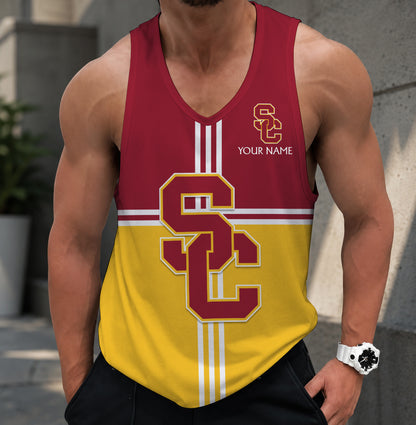 SPECIAL EDITION - NEW CUSTOMIZED NCAA FBS32 USC USC TROJANS UNISEX TANK TOP