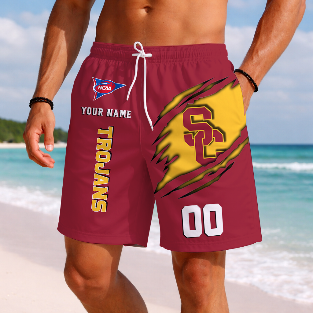 LIMITED DROP - NEW CUSTOMIZED | NCAA FBS32 USC USC TROJANS SHORT PANTS