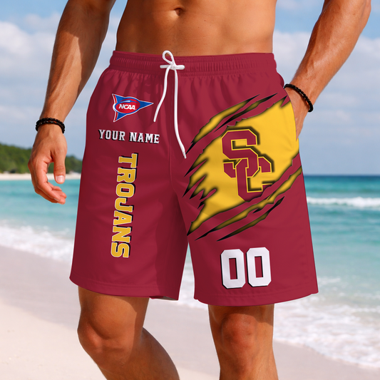 LIMITED DROP - NEW CUSTOMIZED | NCAA FBS32 USC USC TROJANS SHORT PANTS