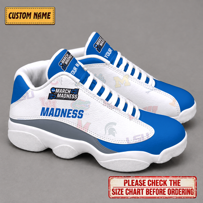 EXCLUSIVE EDITION - NEW CUSTOMIZED NCAA MAM32 BKM MAM ALL TEAMS AIR JORDAN 13 LOW TOP SNEAKER