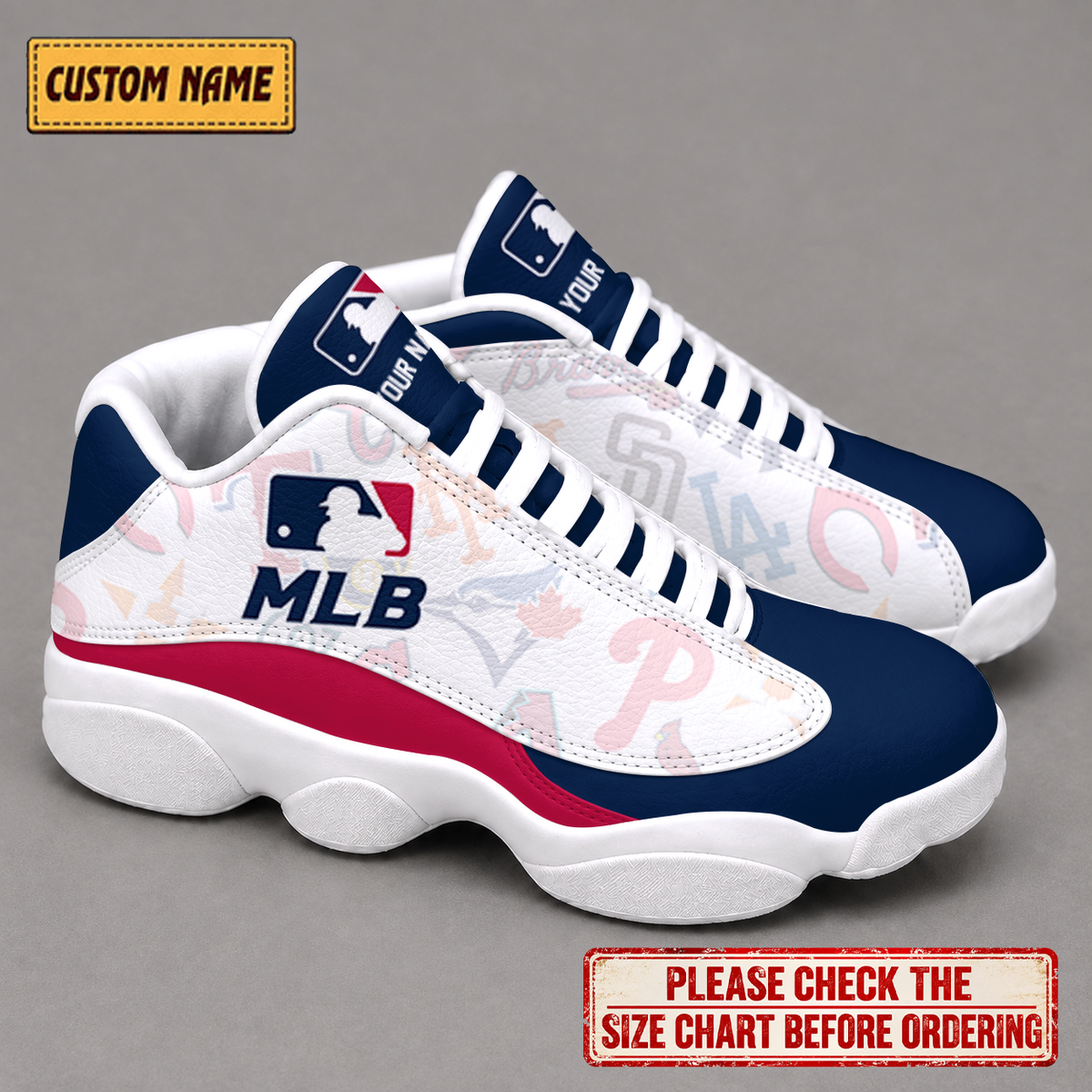 LIMITED EDITION - NEW CUSTOMIZED NFL32 ALL TEAMS AIR JORDAN 13 LOW TOP SNEAKER