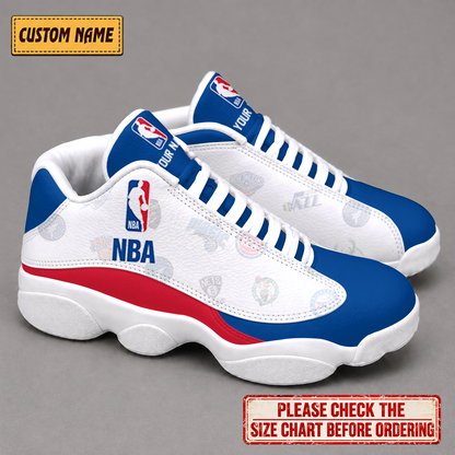SPECIAL EDITION - NEW CUSTOMIZED NBA32 ALL TEAMS AIR JORDAN 13 LOW TOP SNEAKER