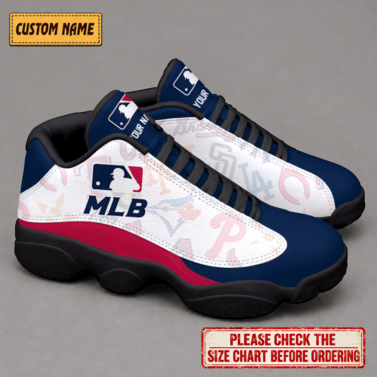 LIMITED EDITION - NEW CUSTOMIZED NFL32 ALL TEAMS AIR JORDAN 13 LOW TOP SNEAKER