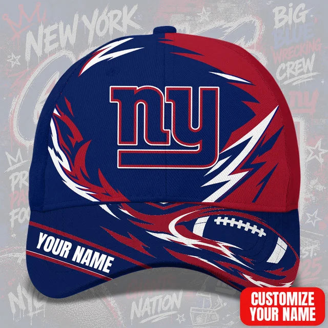 EXCLUSIVE EDITION - NEW CUSTOMIZED NFL32 NYG NEW YORK GIANTS CLASSIC CAP