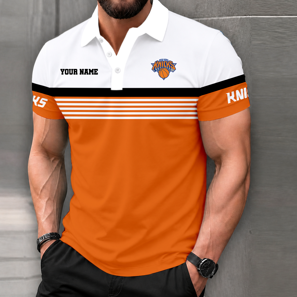 FINAL SALE - NEW CUSTOMIZED NBA04 NYK NEW YORK KNICKS POLO SHIRT