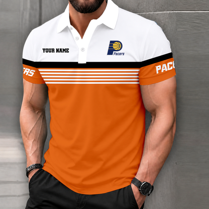 FINAL SALE - NEW CUSTOMIZED NBA06 IPA INDIANA PACERS POLO SHIRT