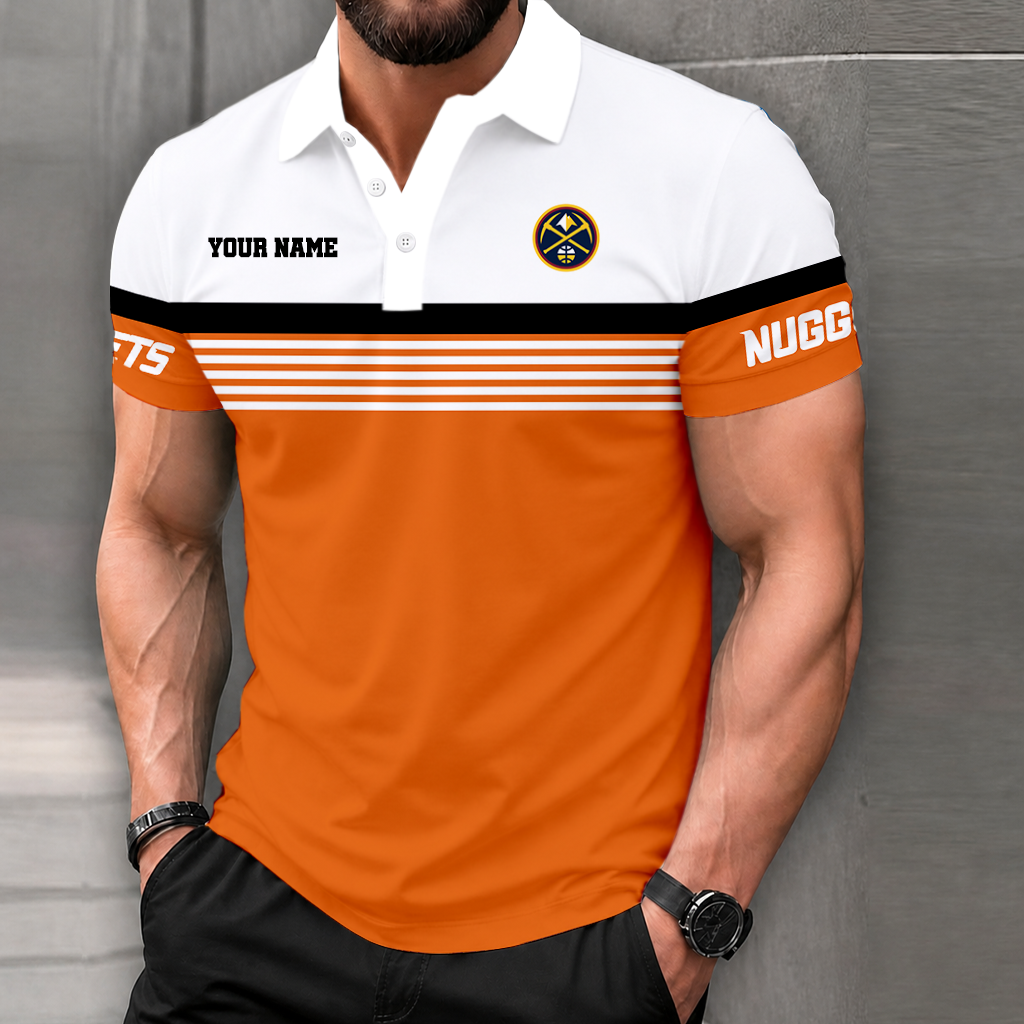 FINAL SALE - NEW CUSTOMIZED NBA08 DNU DENVER NUGGETS POLO SHIRT