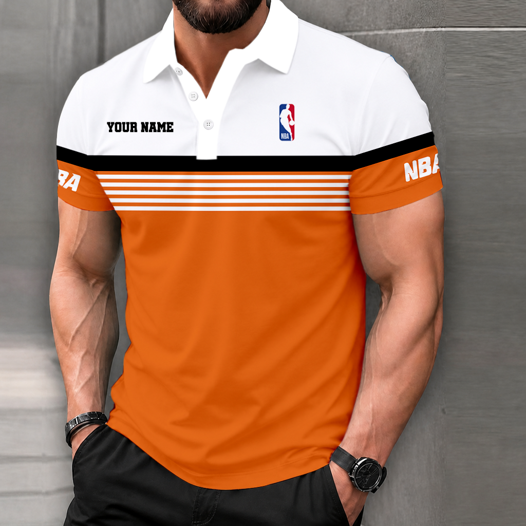 FINAL SALE - NEW CUSTOMIZED NBA31 NATIONAL BASKETBALL ASSOCIATION POLO SHIRT
