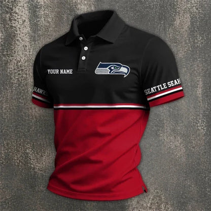 [SPECIAL OFFER] NEW CUSTOMIZED NFL06 SSH SEATTLE SEAHAWKS POLO SHIRT