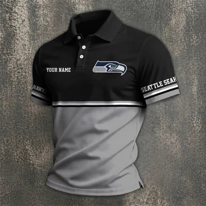 [SPECIAL OFFER] NEW CUSTOMIZED NFL06 SSH SEATTLE SEAHAWKS POLO SHIRT