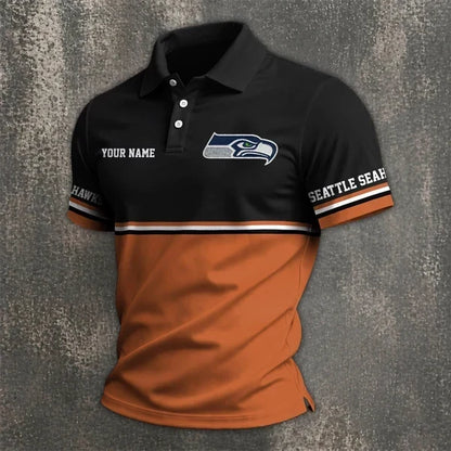 [SPECIAL OFFER] NEW CUSTOMIZED NFL06 SSH SEATTLE SEAHAWKS POLO SHIRT