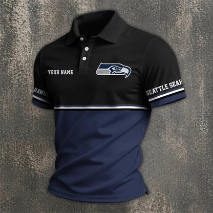 [SPECIAL OFFER] NEW CUSTOMIZED NFL06 SSH SEATTLE SEAHAWKS POLO SHIRT