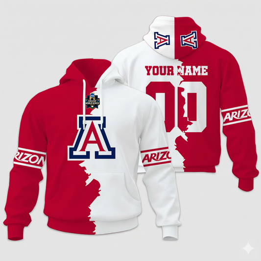 LIMITED EDITION - NEW CUSTOMIZED NCAA CWS06 ARW AR WILCATS UNISEX HOODIE & ZIP HOODIE