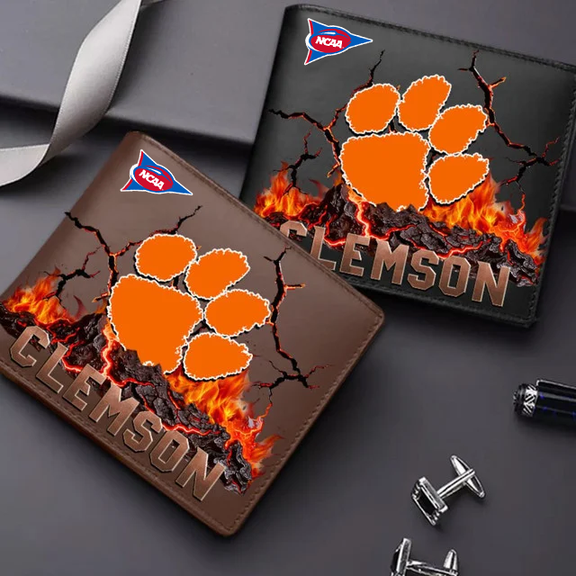 LIMITED EDITION - NEW CUSTOMIZED FBS NCAA07 CST CS TIGERS LEATHER WALLET