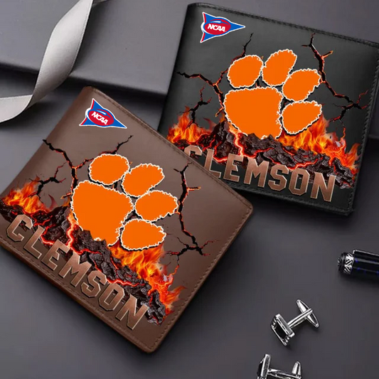 LIMITED EDITION - NEW CUSTOMIZED FBS NCAA07 CST CS TIGERS LEATHER WALLET