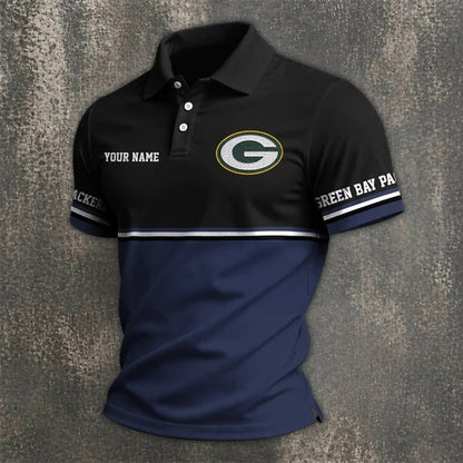 [SPECIAL OFFER] NEW CUSTOMIZED NFL08 GBP GREEN BAY PACKERS POLO SHIRT
