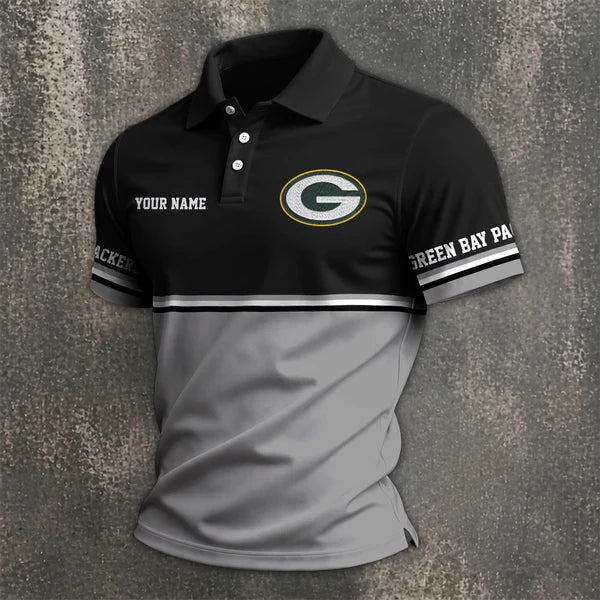 [SPECIAL OFFER] NEW CUSTOMIZED NFL08 GBP GREEN BAY PACKERS POLO SHIRT