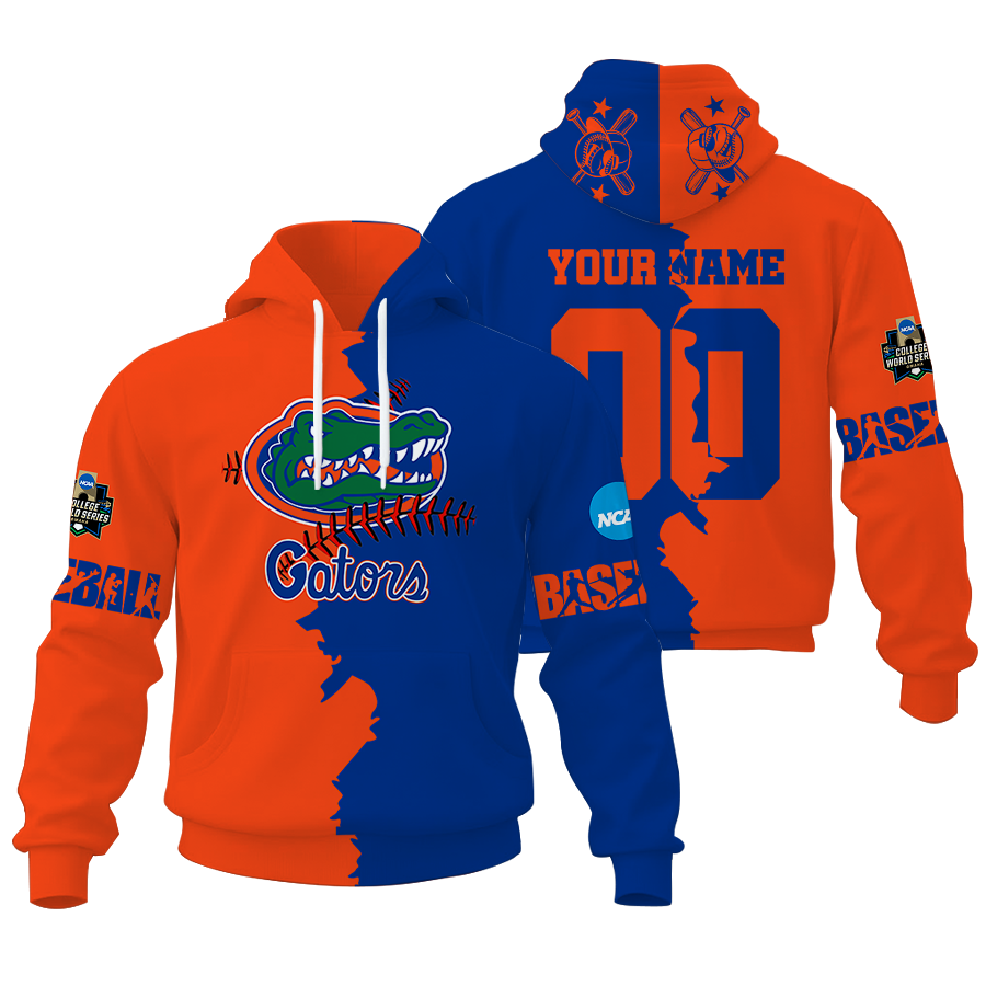 LIMITED EDITION - NEW CUSTOMIZED NCAA CWS08 FLG FL GATORS UNISEX HOODIE & ZIP HOODIE