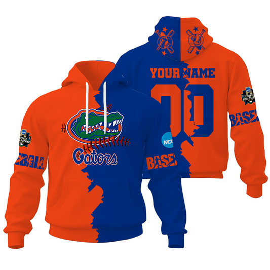 LIMITED EDITION - NEW CUSTOMIZED NCAA CWS08 FLG FL GATORS UNISEX HOODIE & ZIP HOODIE