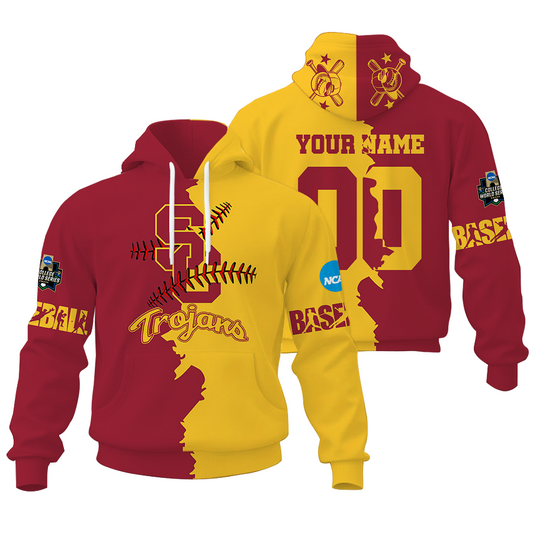 LIMITED EDITION - NEW CUSTOMIZED NCAA CWS09 USC USC TROJANS UNISEX HOODIE & ZIP HOODIE