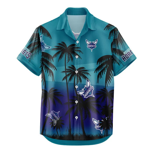 FINAL SALE - NEW CUSTOMIZED NBA27 CHO CHARLOTTE HORNETS UNISEX HAWAIIAN SHIRT & SHORTS SET
